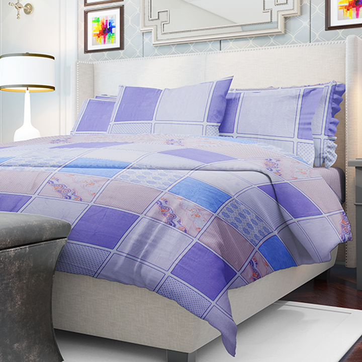 Chakrata 100% Cotton Printed Bedsheet - 1200 TC