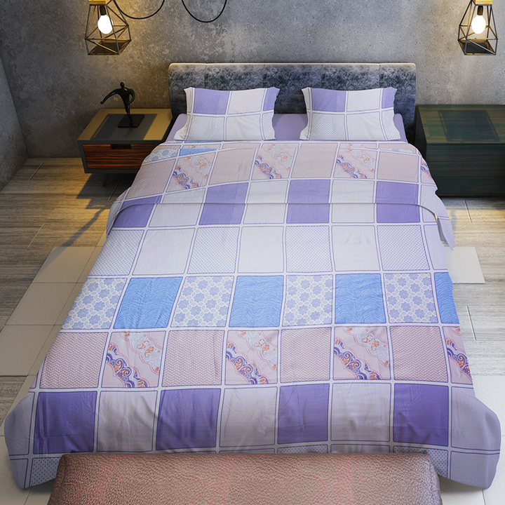 Chakrata 100% Cotton Printed Bedsheet - 1200 TC
