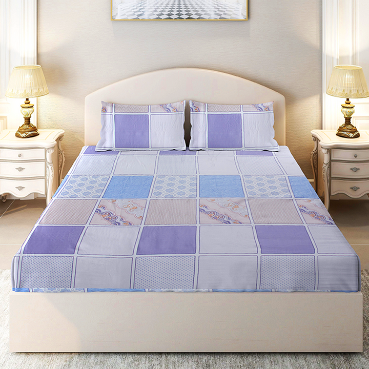 Chakrata 100% Cotton Printed Bedsheet - 1200 TC