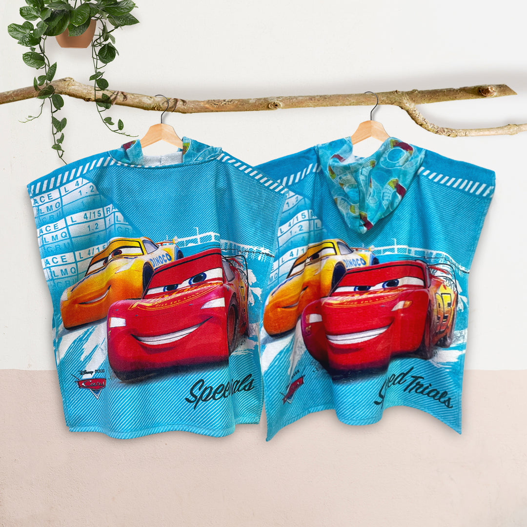 Disney Pixar Car Kids Hooded Poncho in 400 GSM