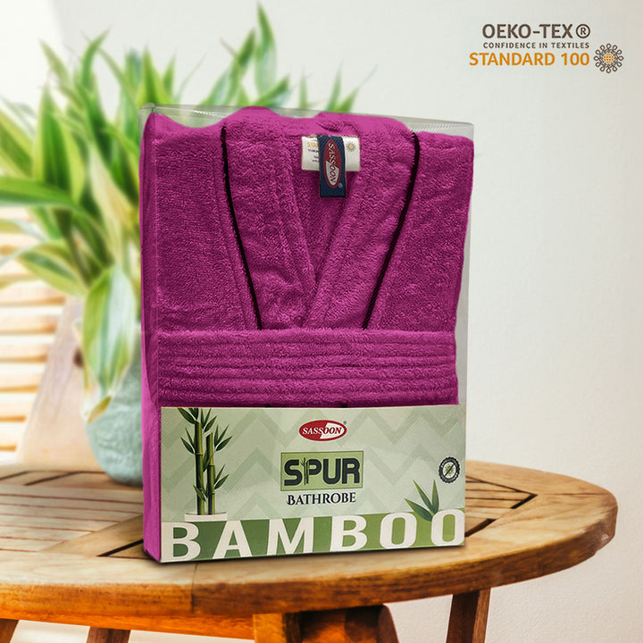 Spur Bamboo Unisex Bathrobe in 525 GSM