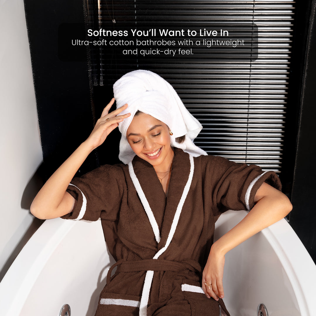 Melrose Unisex Cotton Bathrobe in 400 GSM
