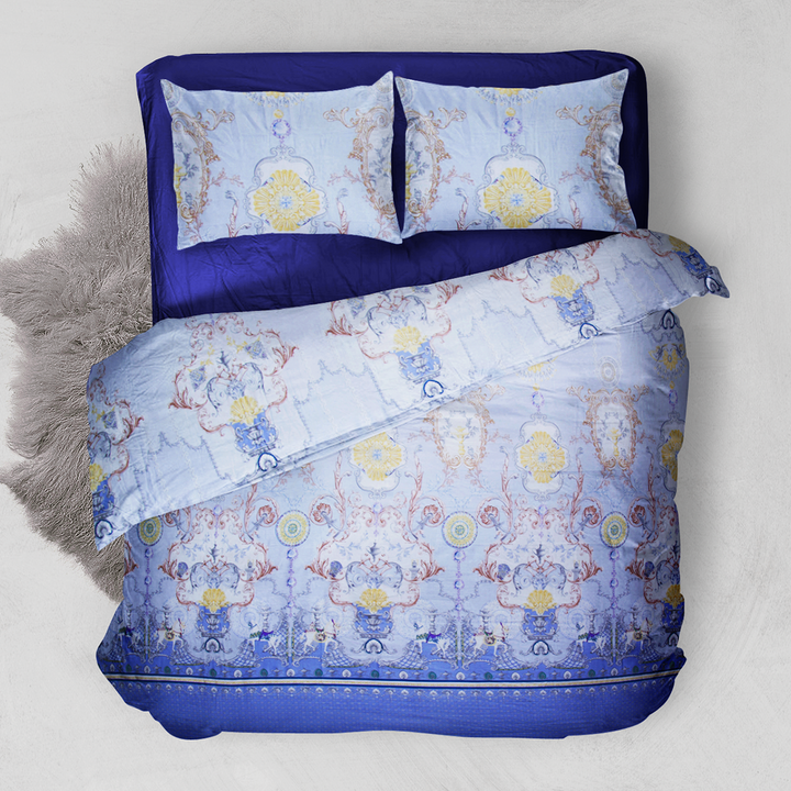 Chakrata 100% Cotton Printed Bedsheet - 1200 TC