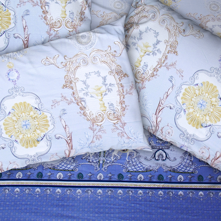 Chakrata 100% Cotton Printed Bedsheet - 1200 TC