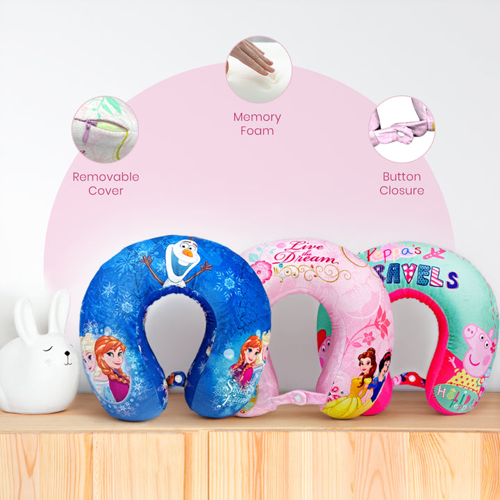 Disney Pixar Cars Memory Foam Neck Pillow For Kids