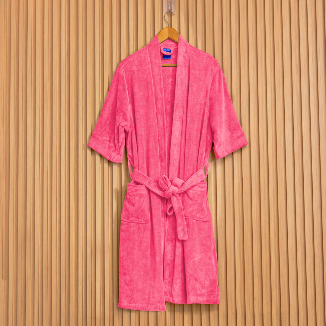 Caldezonia Unisex Microfiber Bathrobe with Slippers