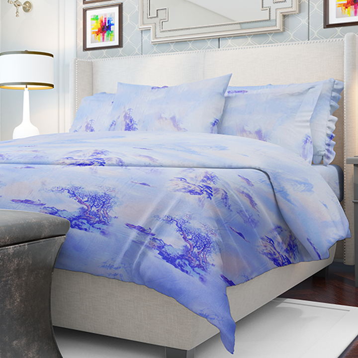 Chakrata 100% Cotton Printed Bedsheet - 1200 TC