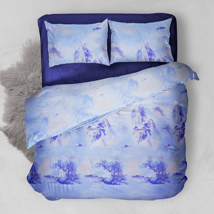 Chakrata 100% Cotton Printed Bedsheet - 1200 TC