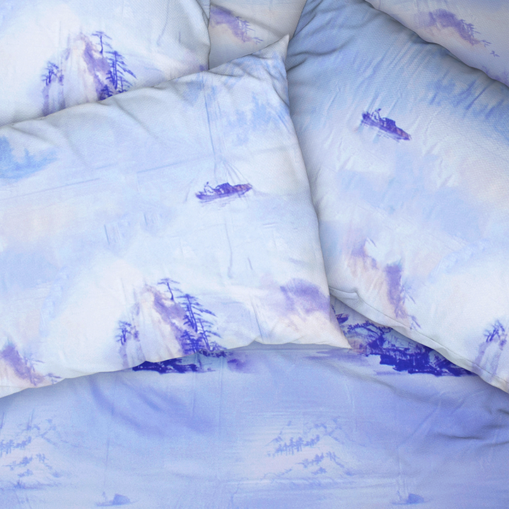 Chakrata 100% Cotton Printed Bedsheet - 1200 TC