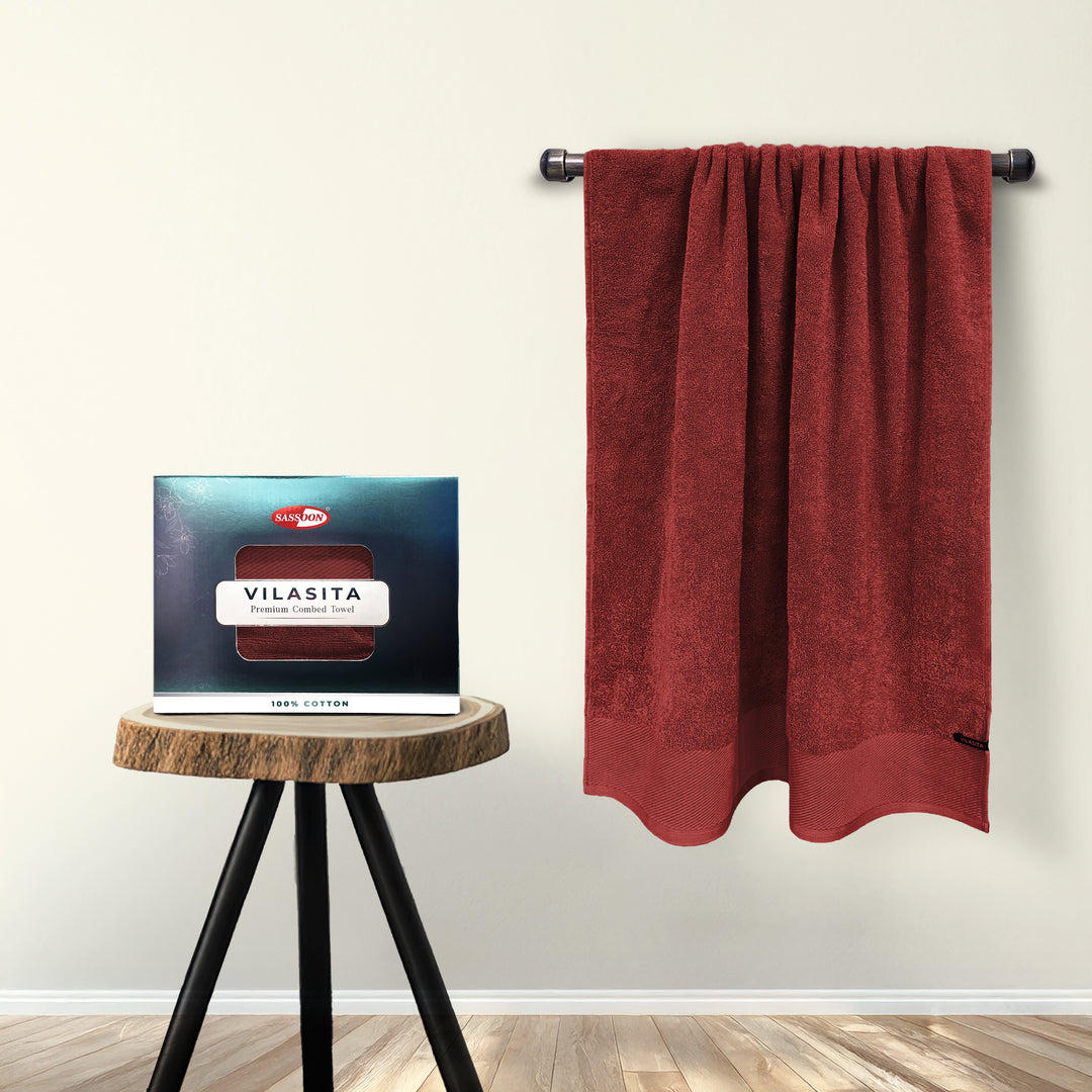 Vilasita Combed Cotton Bath Towel in 650 GSM