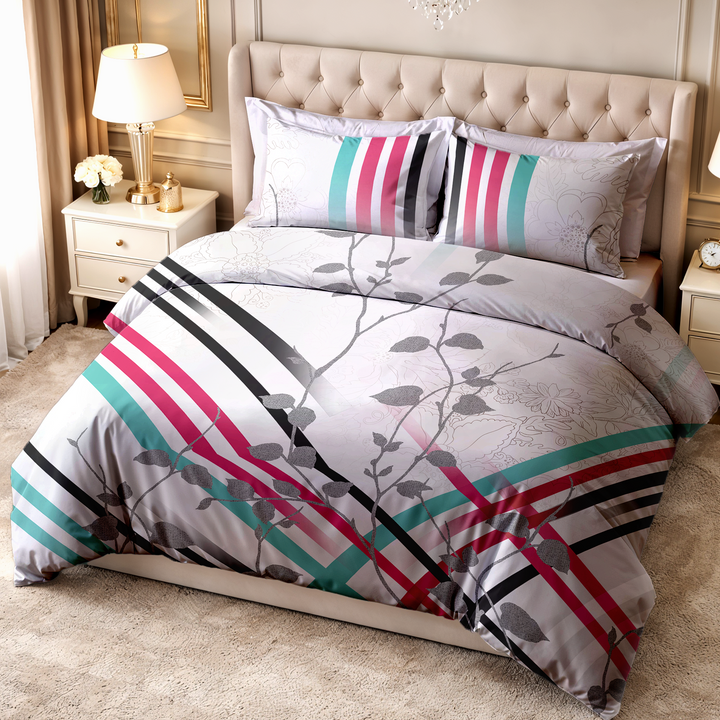 Kama Digital Printed Bedsheet - 300 TC