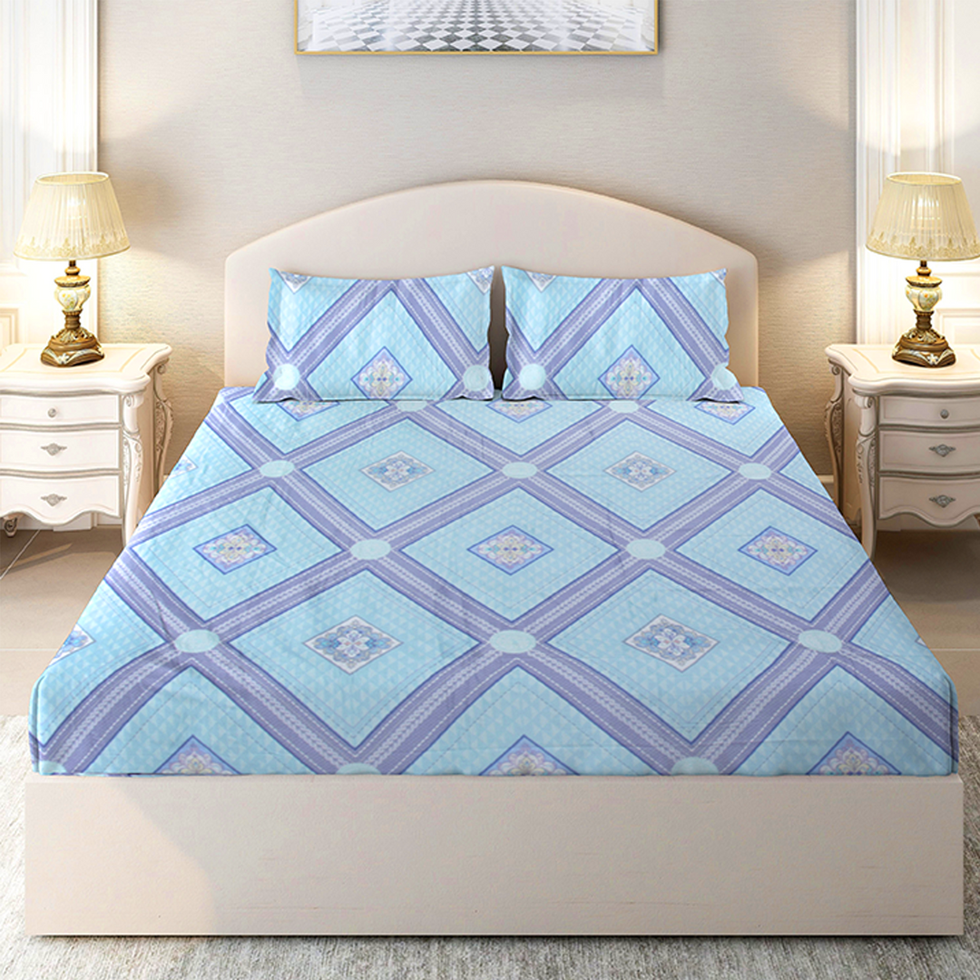 Chakrata 100% Cotton Printed Bedsheet - 1200 TC
