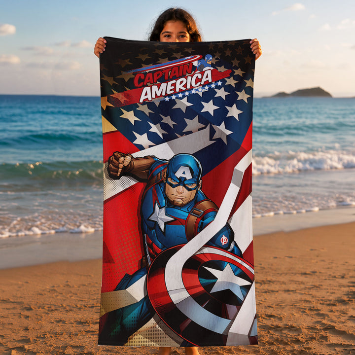 Captain America Kids Bath Towel