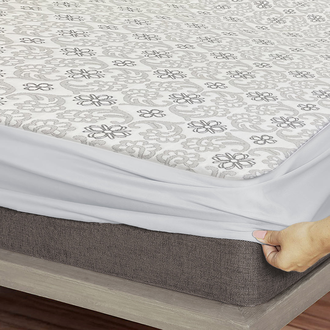 Wedelia Jacquard Weave Waterproof King Size Mattress Protector