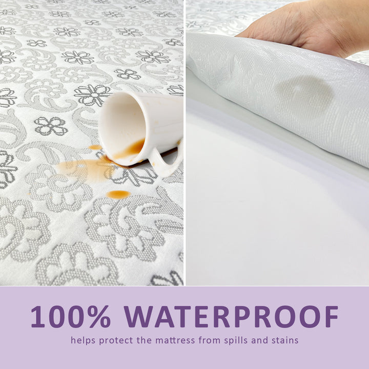 Wedelia Jacquard Weave Waterproof King Size Mattress Protector