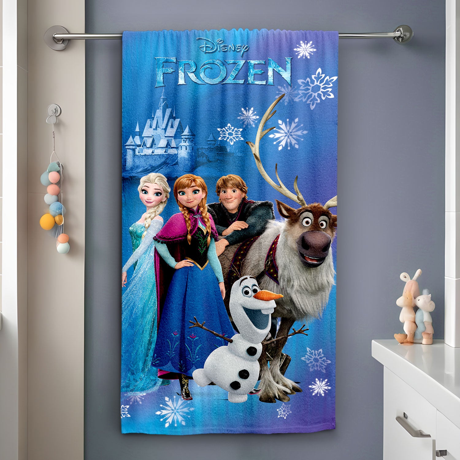 Disney Frozen Kids Bath Towel Sassoon Fab