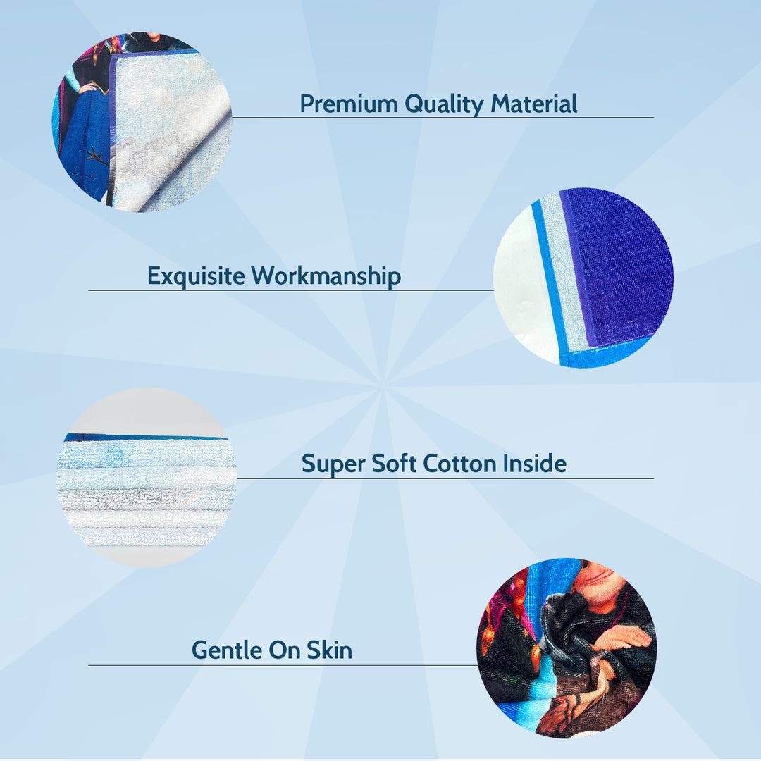 Disney Frozen Kids Hooded Towel in 400 GSM