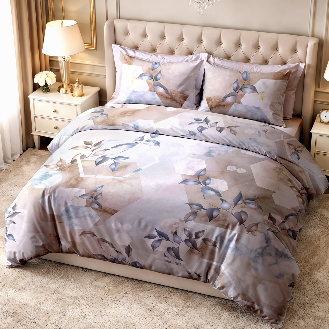 Kama Digital Printed Bedsheet - 300 TC
