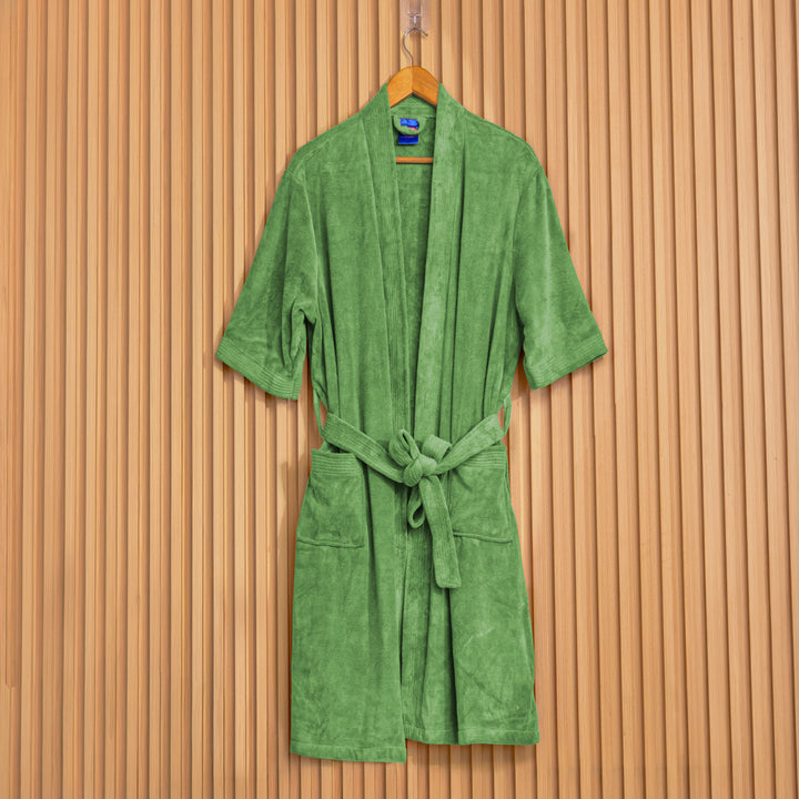 Caldezonia Unisex Microfiber Bathrobe with Slippers