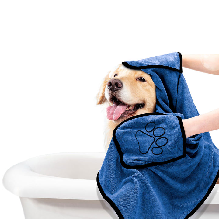 Microfiber Pet Towel with Pockets