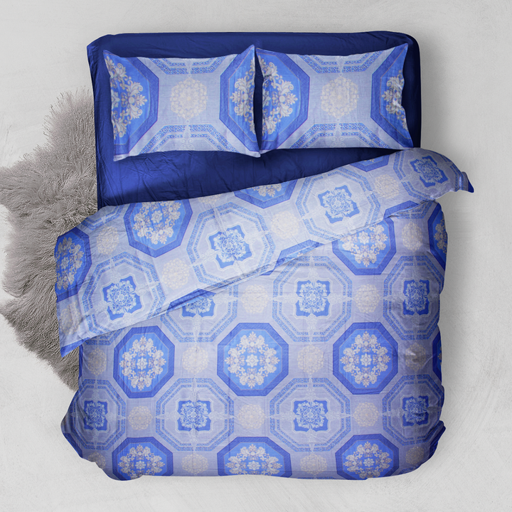 Chakrata 100% Cotton Printed Bedsheet - 1200 TC