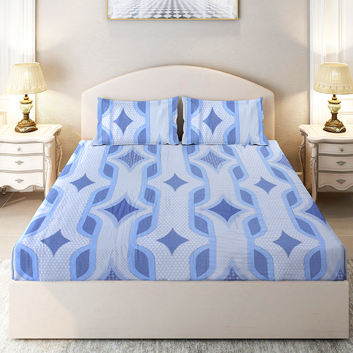 Chakrata 100% Cotton Printed Bedsheet - 1200 TC