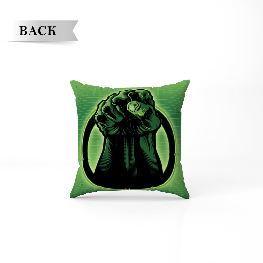 Hulk Print Reversible Cushion By Sassoon Fab. It is Soft & fluffy, fade-resistant, High-density fill, Hypoallergenic, Reversible, etc. Size 40 cm x 40 cm 