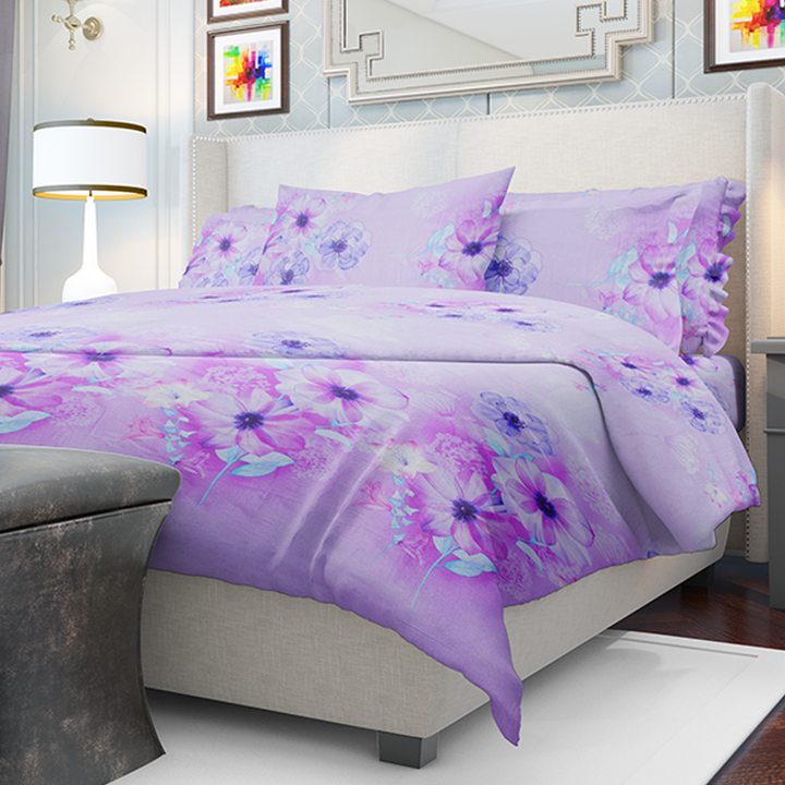 Chakrata 100% Cotton Printed Bedsheet - 1200 TC