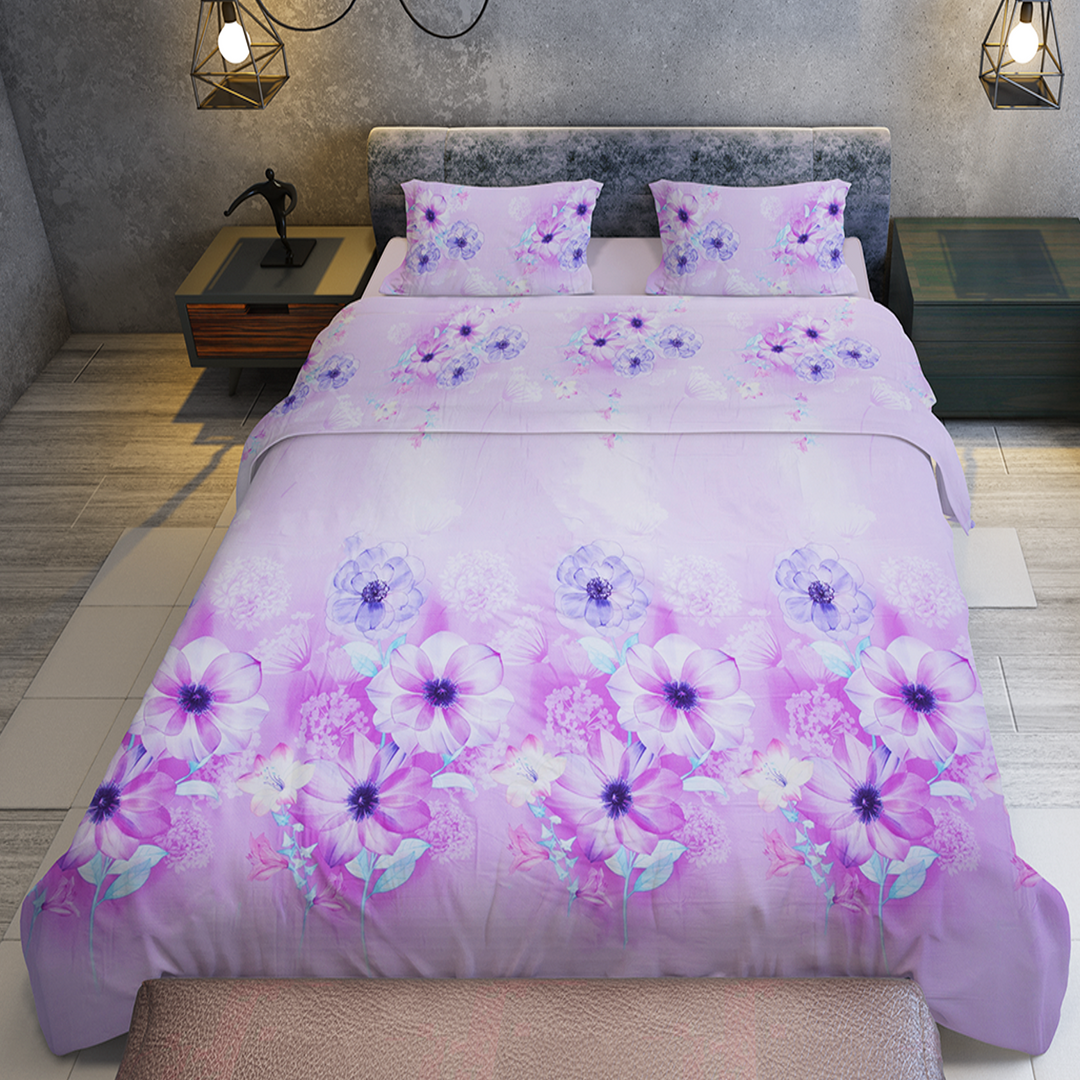 Chakrata 100% Cotton Printed Bedsheet - 1200 TC