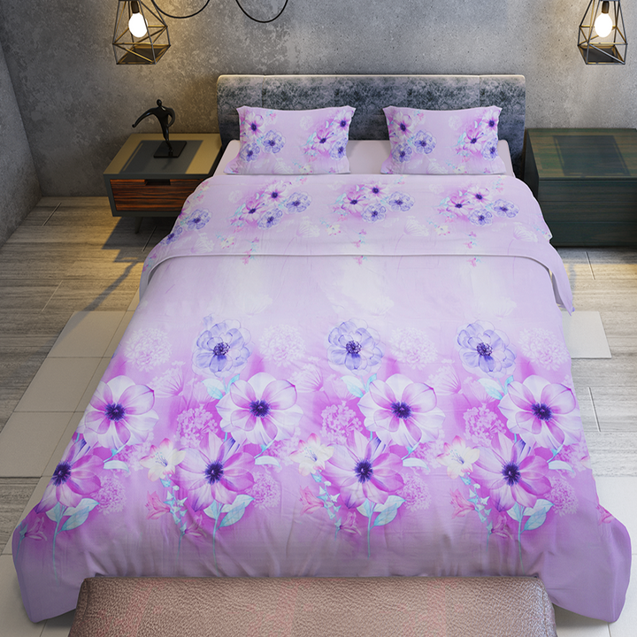 Chakrata 100% Cotton Printed Bedsheet - 1200 TC