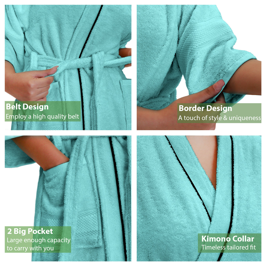 Features of Bathrobes Ultrasoft Bamboo Bathrobe with 525 GSM ( Anti bacterial, Eco friendly, Highly absorbent, UV Protection, Odour Free, Kimono Style, Pockets)