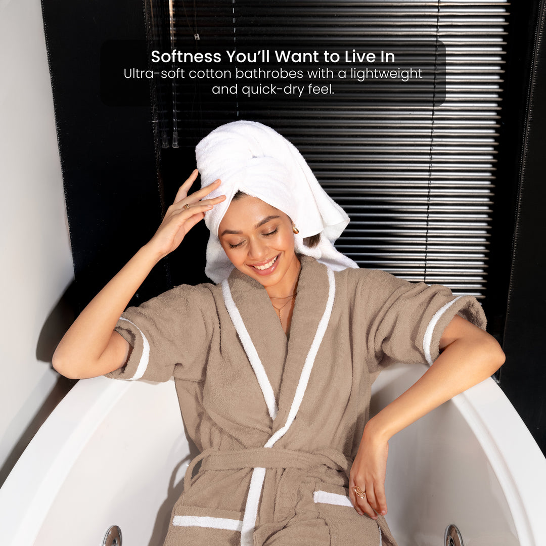 Melrose Unisex Cotton Bathrobe in 400 GSM