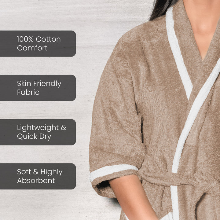 Melrose Unisex Cotton Bathrobe in 400 GSM