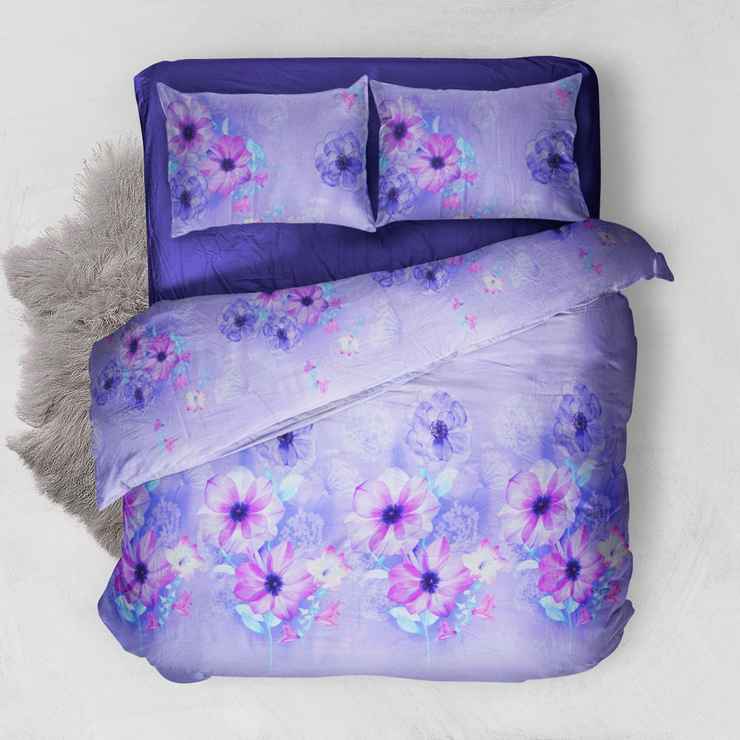 Chakrata 100% Cotton Printed Bedsheet - 1200 TC