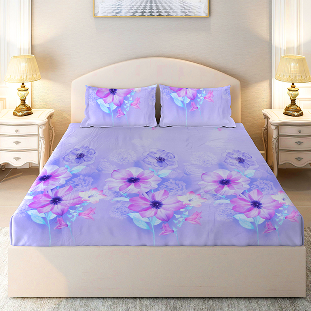 Chakrata 100% Cotton Printed Bedsheet - 1200 TC