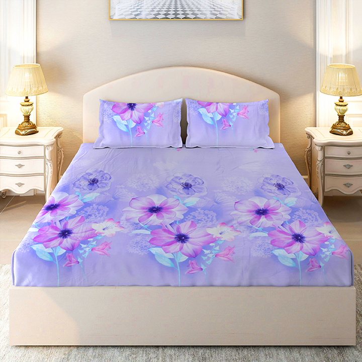 Chakrata 100% Cotton Printed Bedsheet - 1200 TC