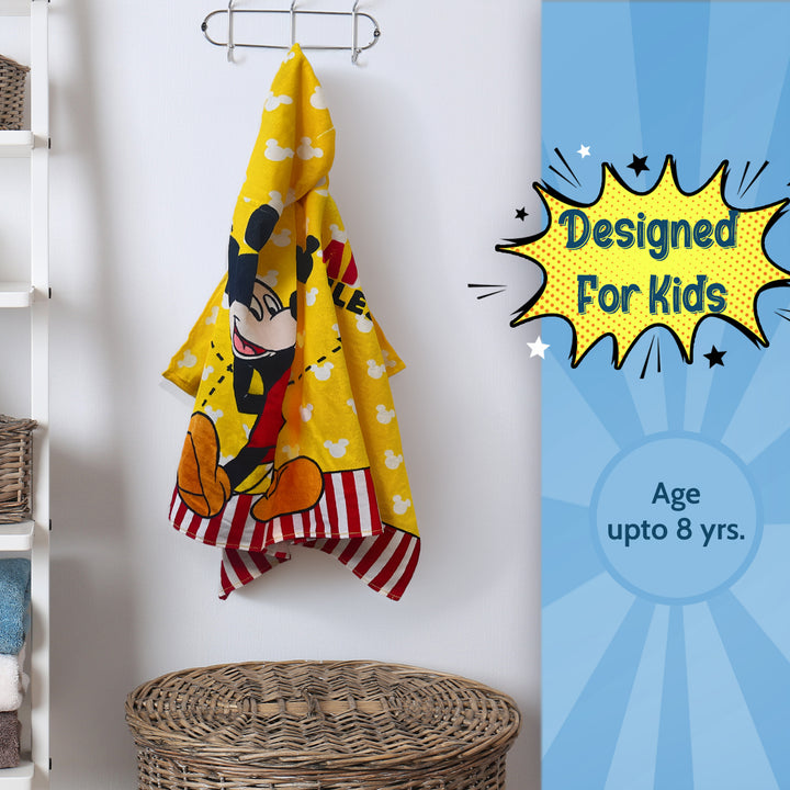 Disney Mickey Mouse Kids Hooded Towel in 400 GSM