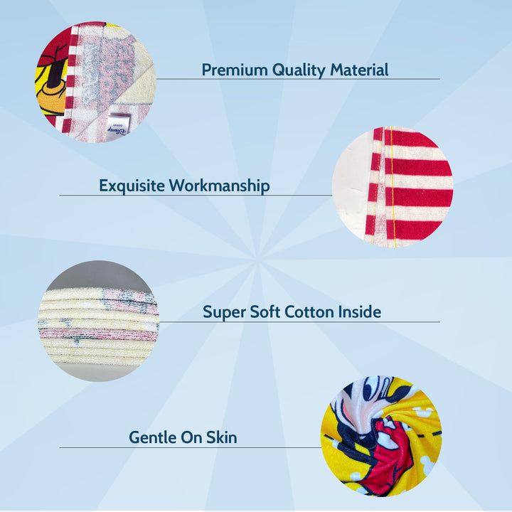 Disney Mickey Mouse Kids Hooded Towel in 400 GSM