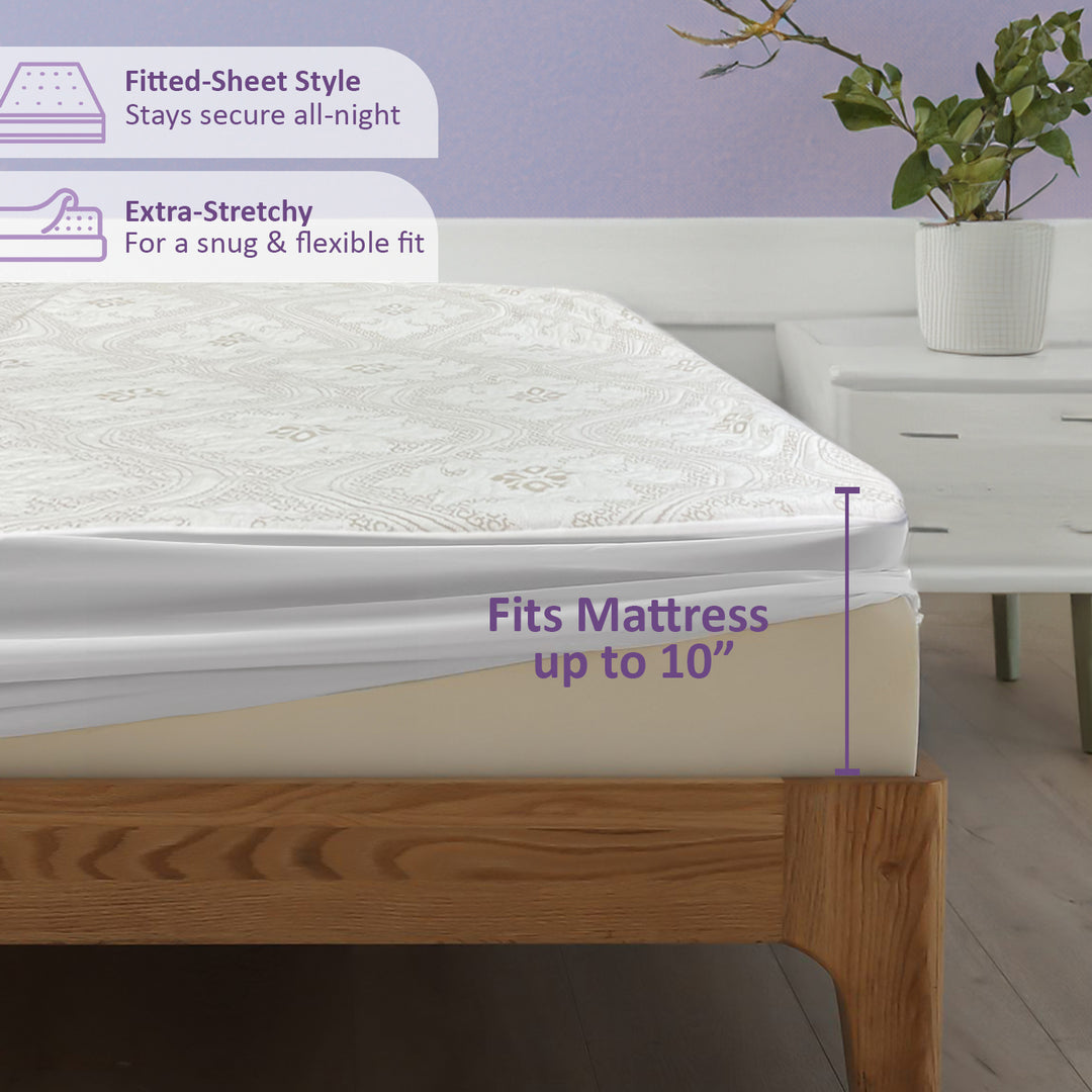 Wedelia Jacquard Weave Waterproof King Size Mattress Protector