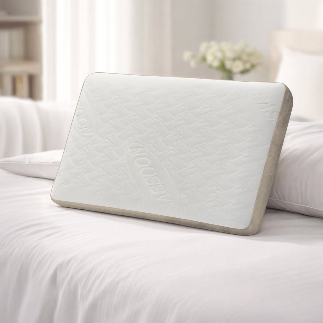 Anatolia extra soft gusseted memory foam pillow with removable and washable cover