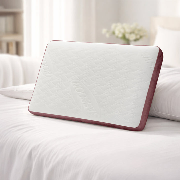 Anatolia extra soft gusseted memory foam pillow with removable and washable cover