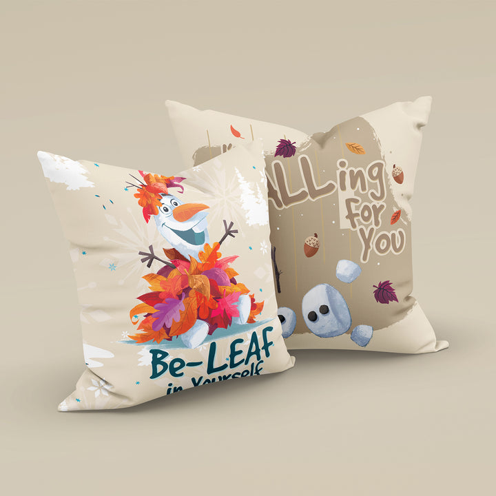 Disney Olaf Reversible Cushion Cover (Pack of 1)