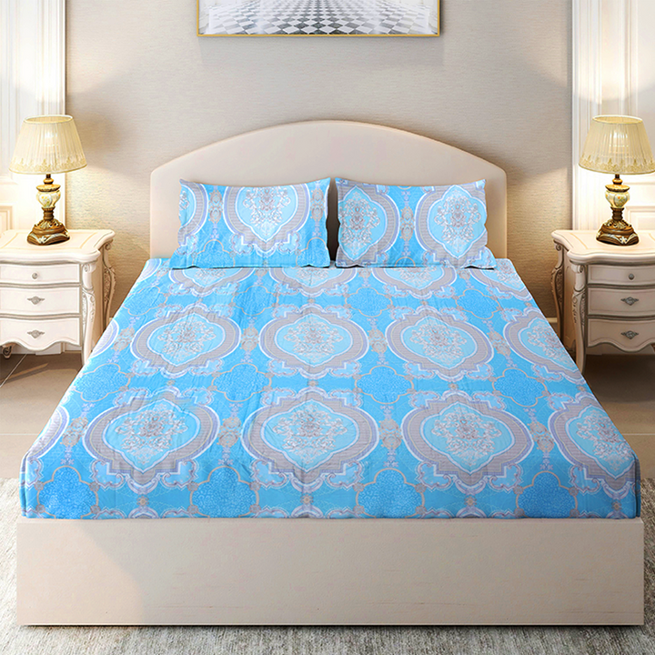 Chakrata 100% Cotton Printed Bedsheet - 1200 TC