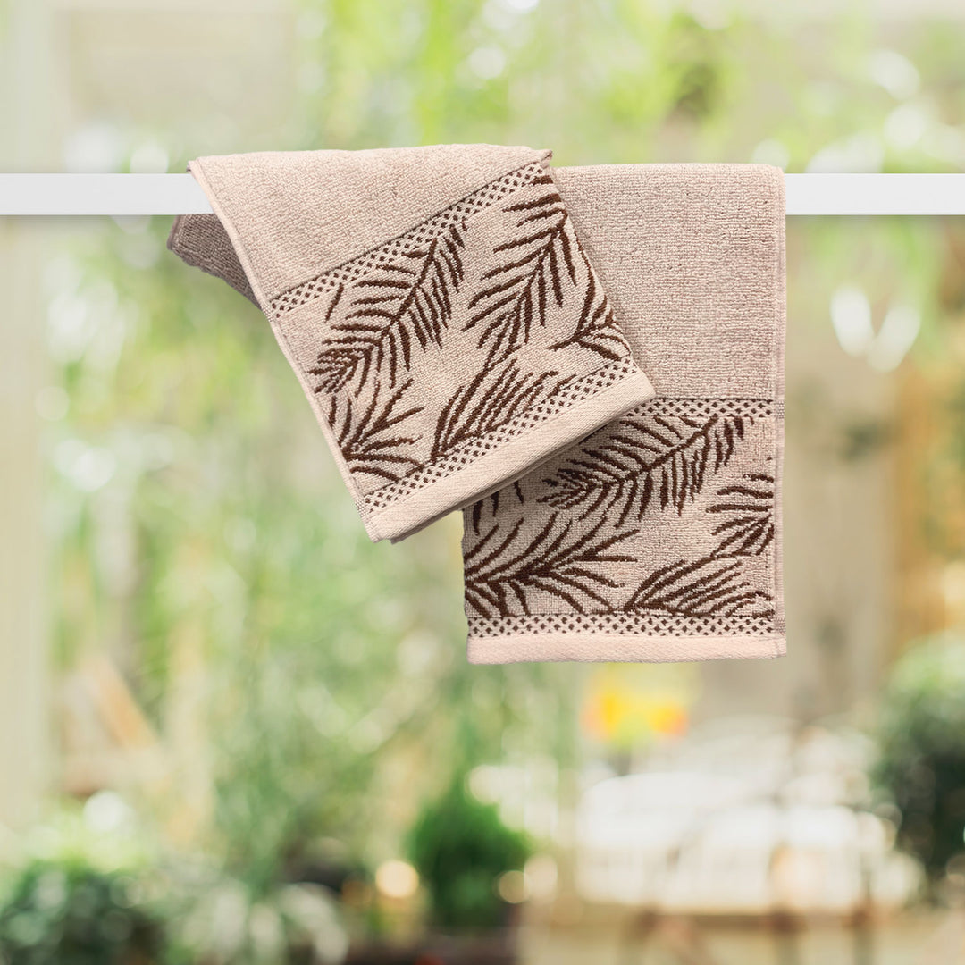 Beige Color Super Soft Zero Twist 100% Cotton Hand Towel with 380 GSM ( 100% Cotton, Zero-Twist Fabric, Protection Against Mircrobial Allergies, Highly Absorbent, Lint and Fade Resistant)