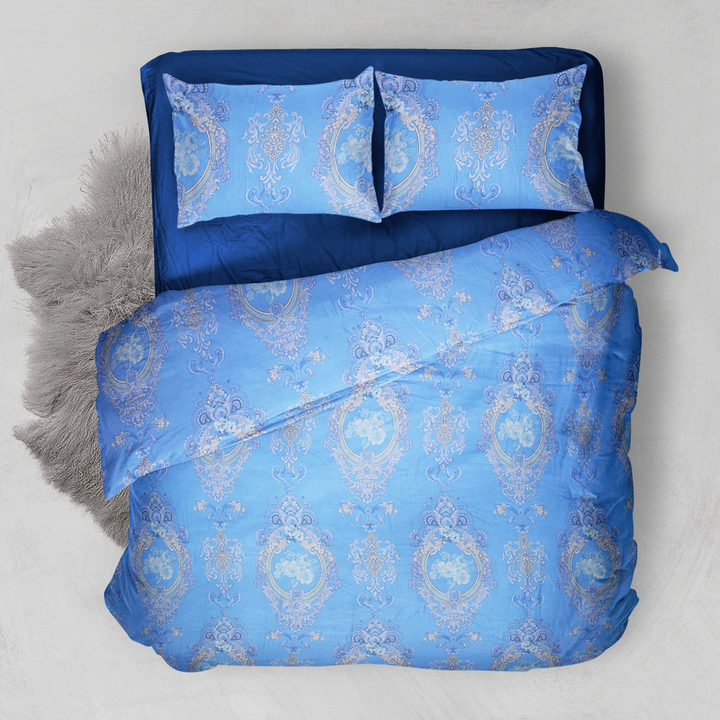 Chakrata 100% Cotton Printed Bedsheet - 1200 TC