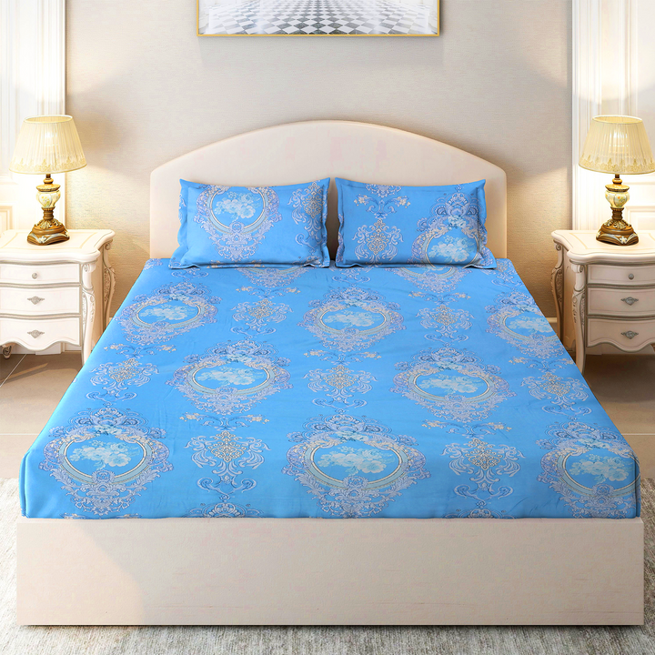 Chakrata 100% Cotton Printed Bedsheet - 1200 TC