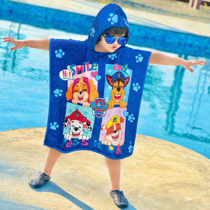 Paw Patrol Kids Hooded Poncho in 400 GSM