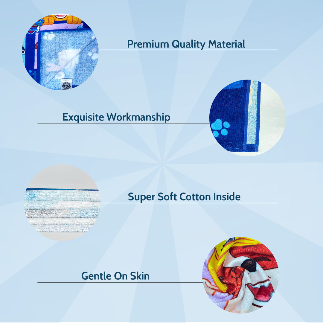 Paw Patrol Kids Hooded Towel in 400 GSM