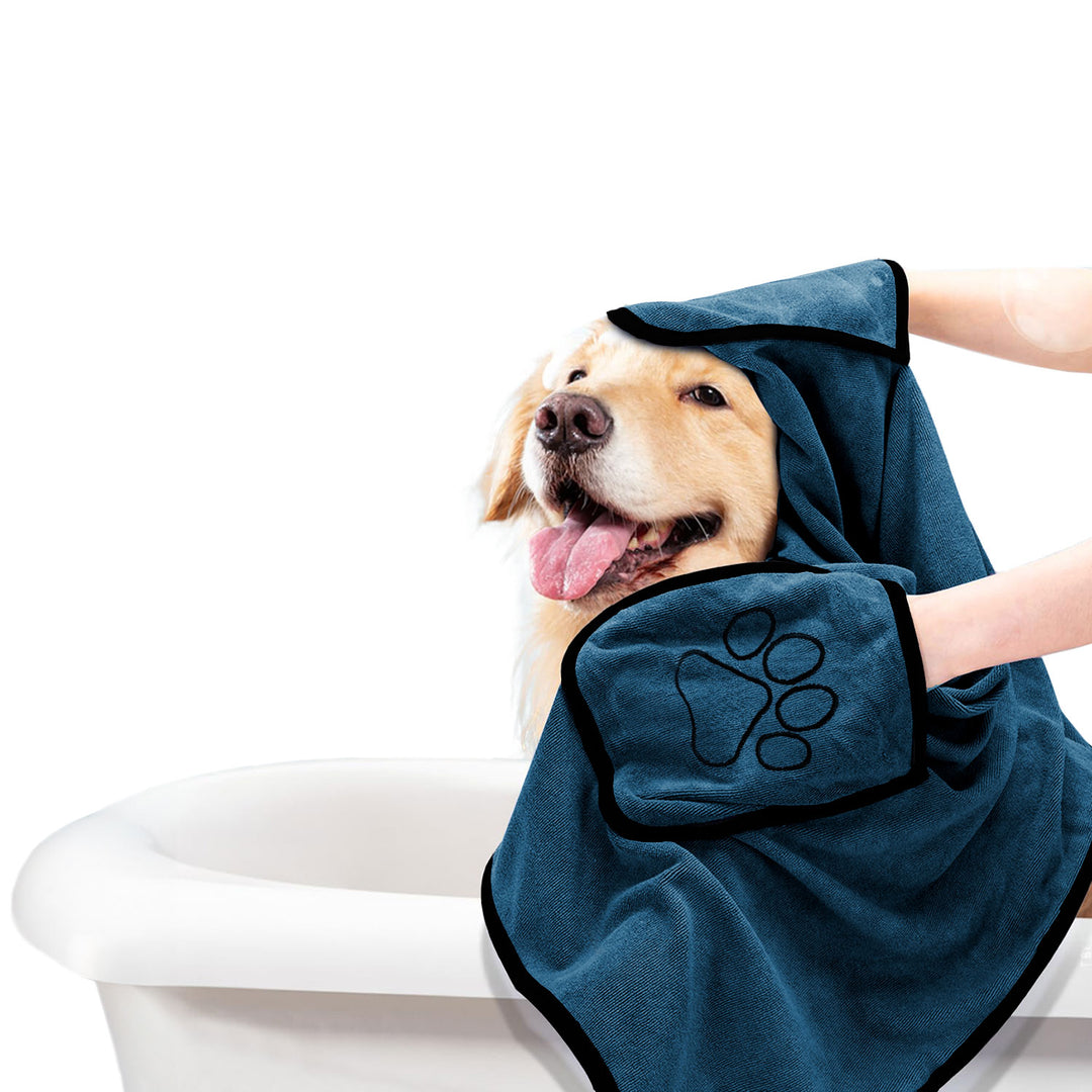 Microfiber Pet Towel with Pockets