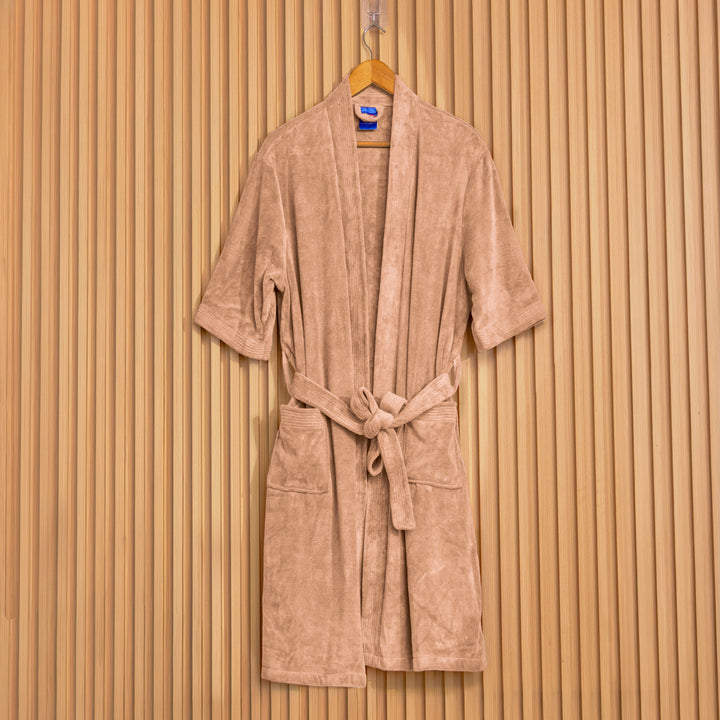 Caldezonia Unisex Microfiber Bathrobe with Slippers
